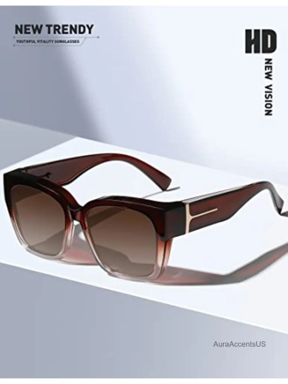Oversized Polarized Fit Over Sunglasses Square Full-Frame UV400